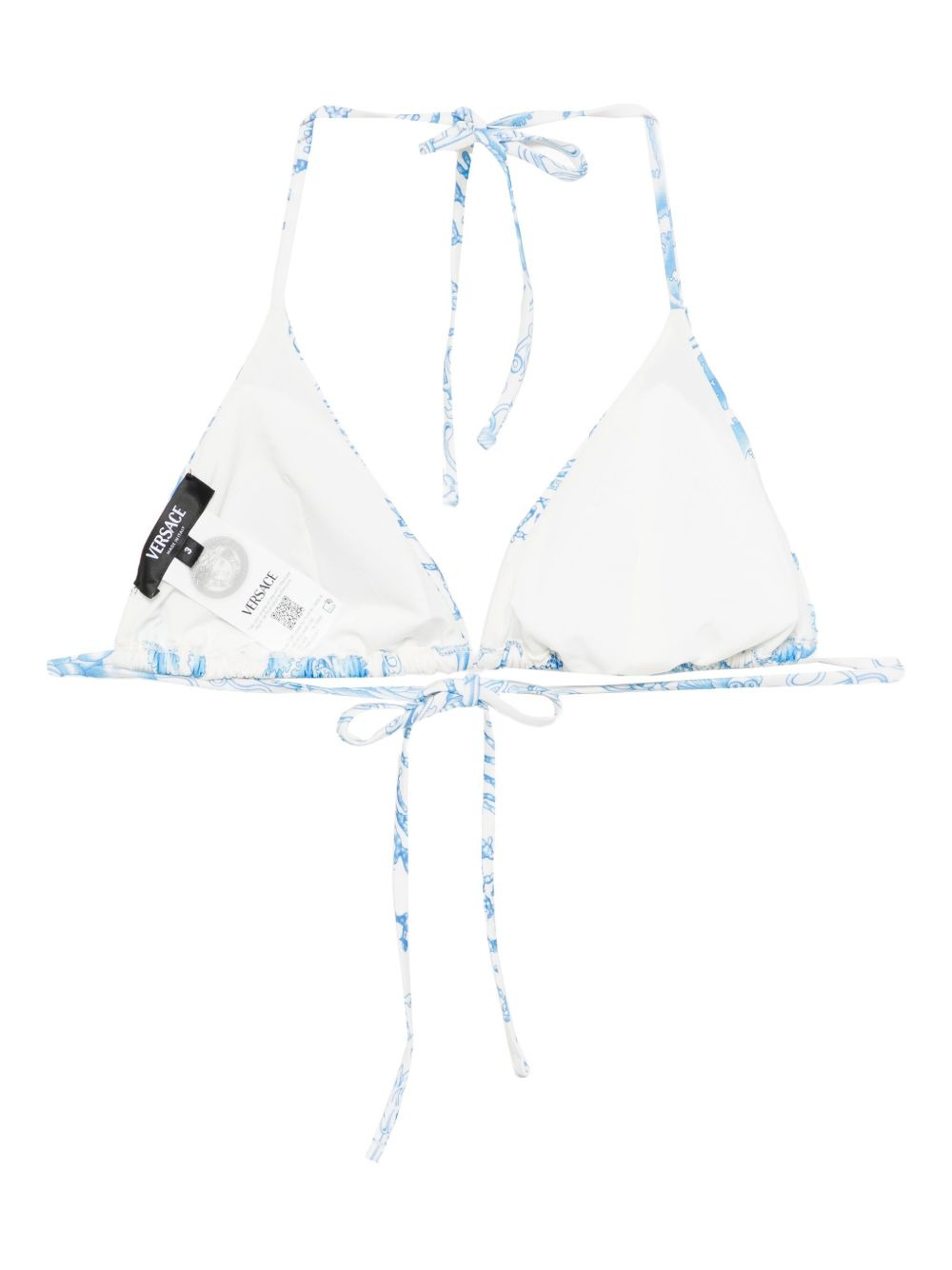 graphic-print bikini top - 2