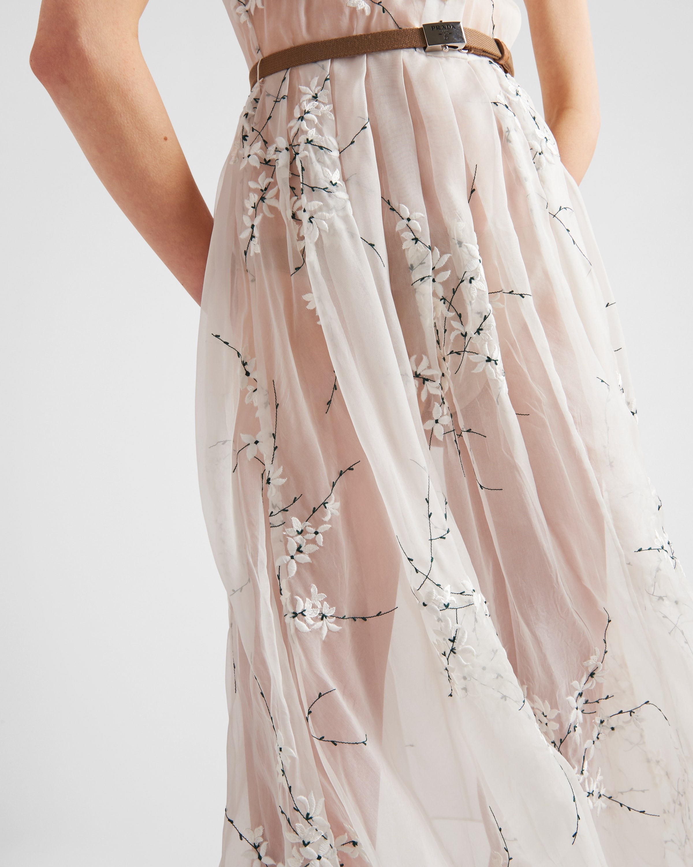 Prada Embroidered organza dress | REVERSIBLE