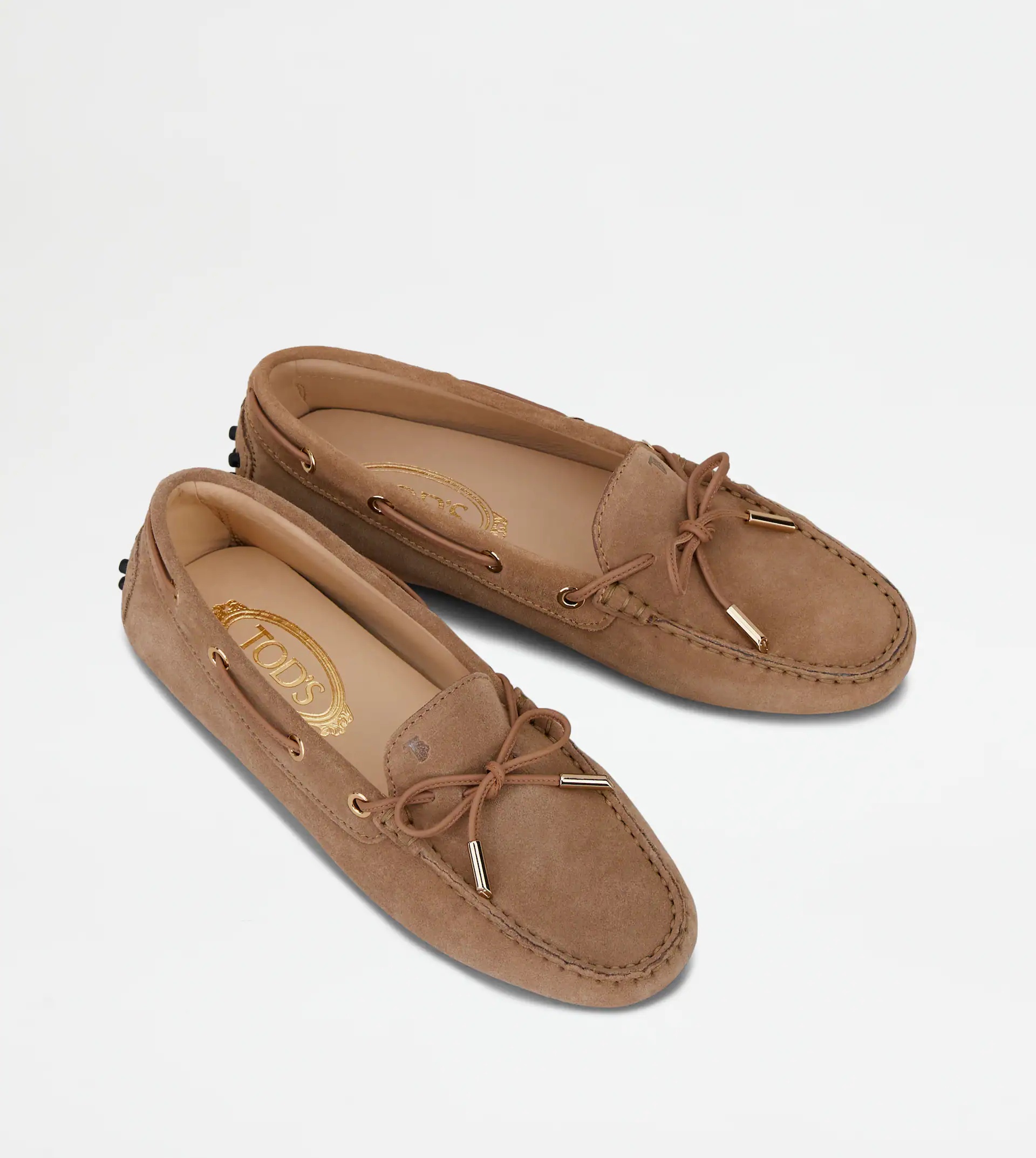 GOMMINO DRIVING SHOES IN SUEDE - BEIGE - 3