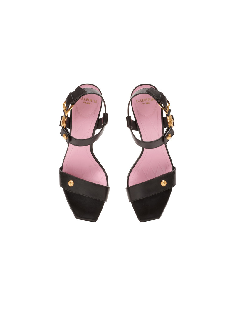 Heeled Eva sandals in calfskin 3