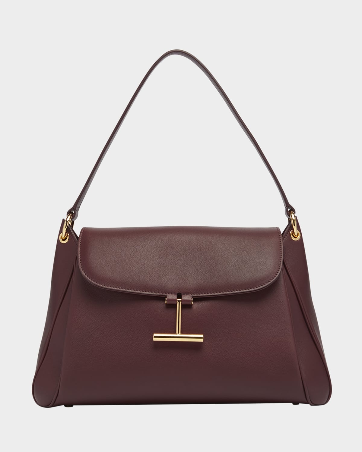 Tara Flap Shoulder Bag in Grain Leather - 1