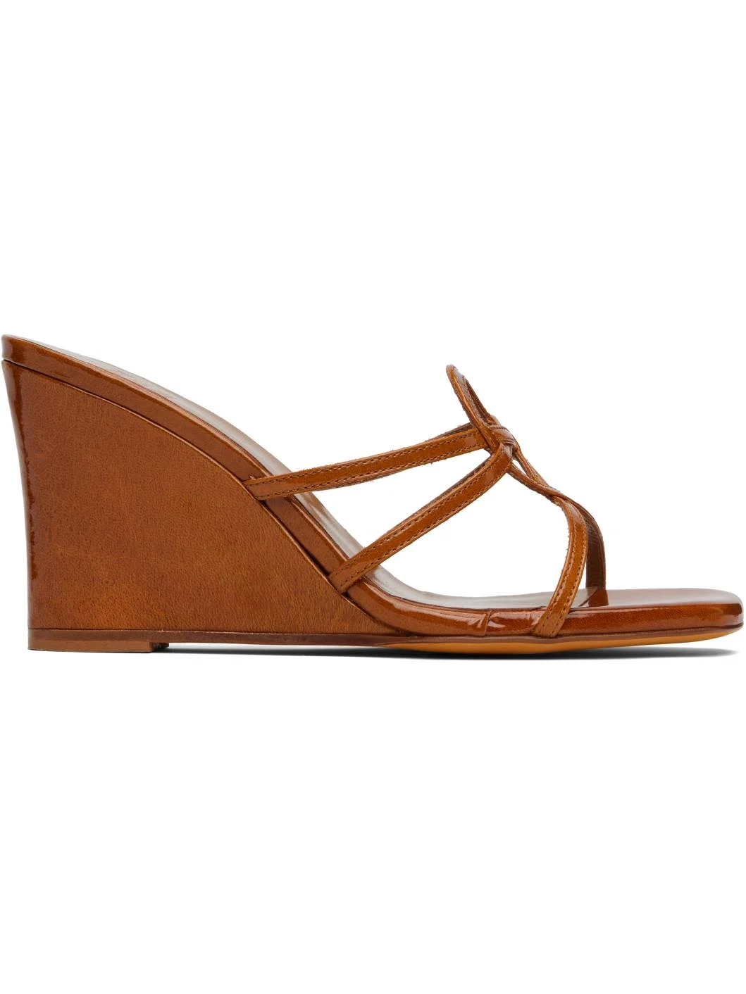 Brown Opera Wedge Heeled Sandals - 1