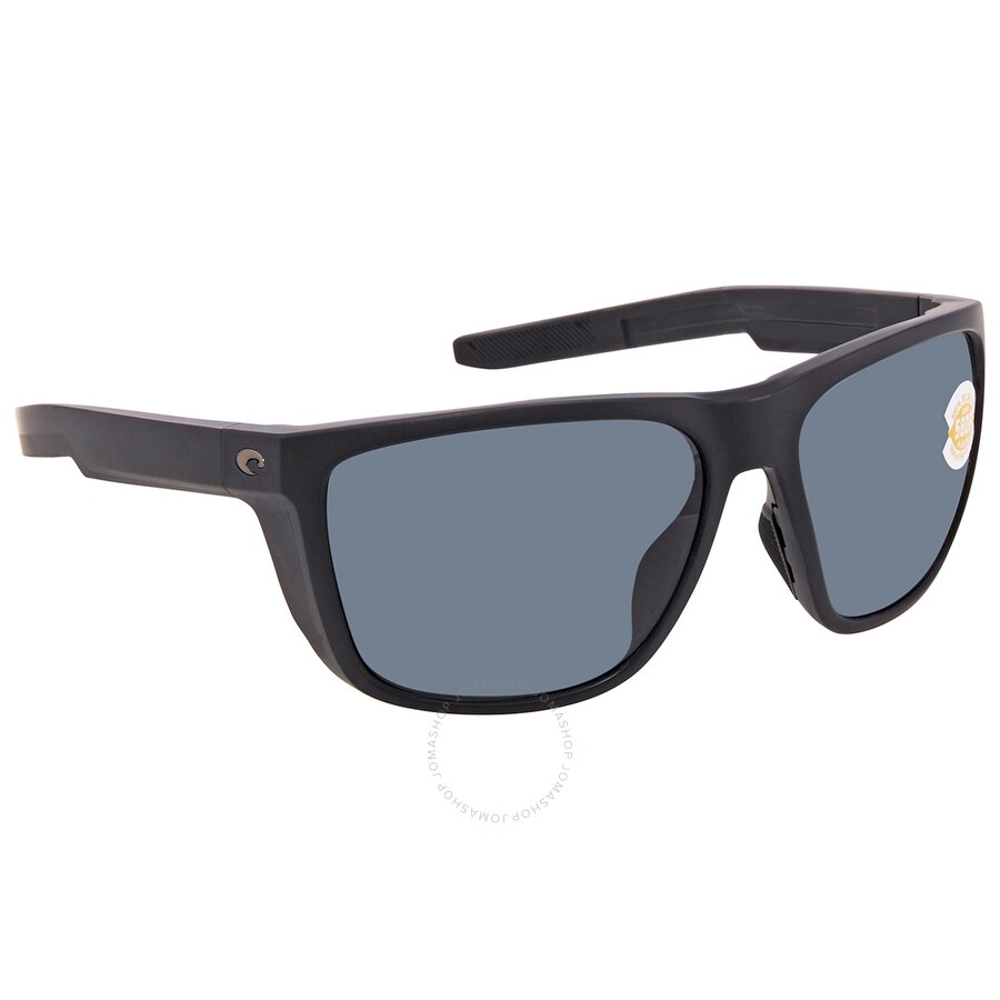 Costa Del Mar - Costa Del Mar FERG Grey Polarized Polycarbonate Square Men's Sunglasses 6S9002 900211 59 - 2