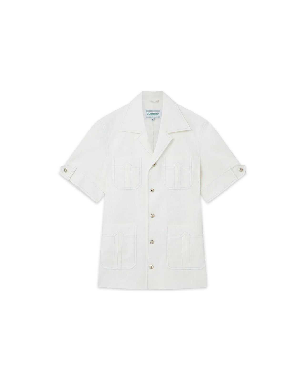 Short Sleeve Safari Jacket | Casablanca Paris - 1