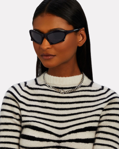 BALENCIAGA Bat Rectangular Sunglasses outlook