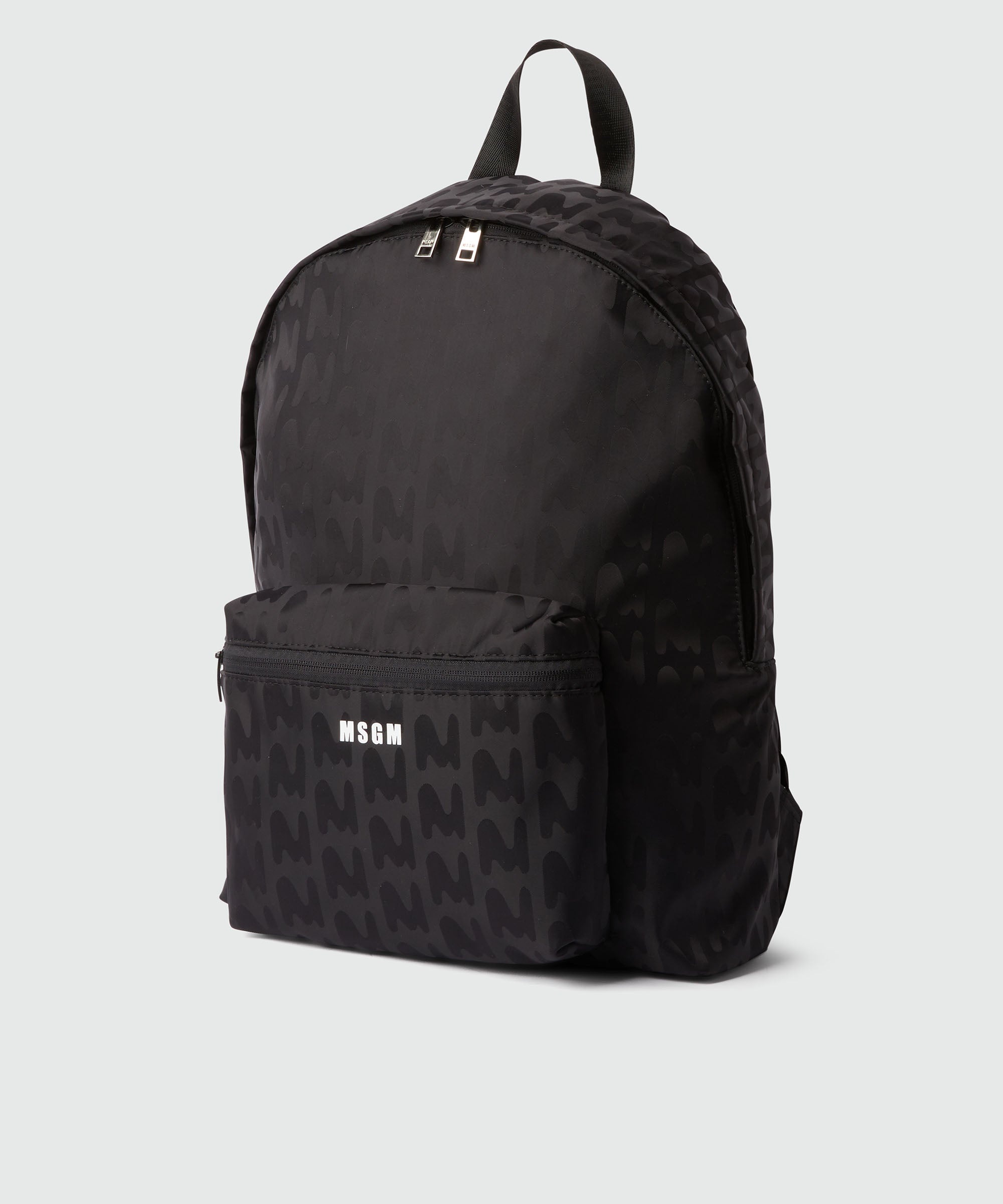 Fabric backpack with "White logo impact" in relief all-over - 3