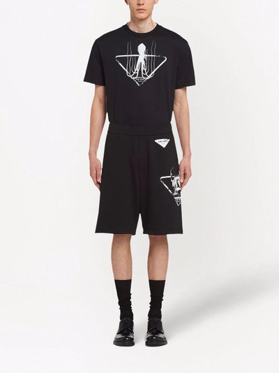 Prada logo-print shorts outlook