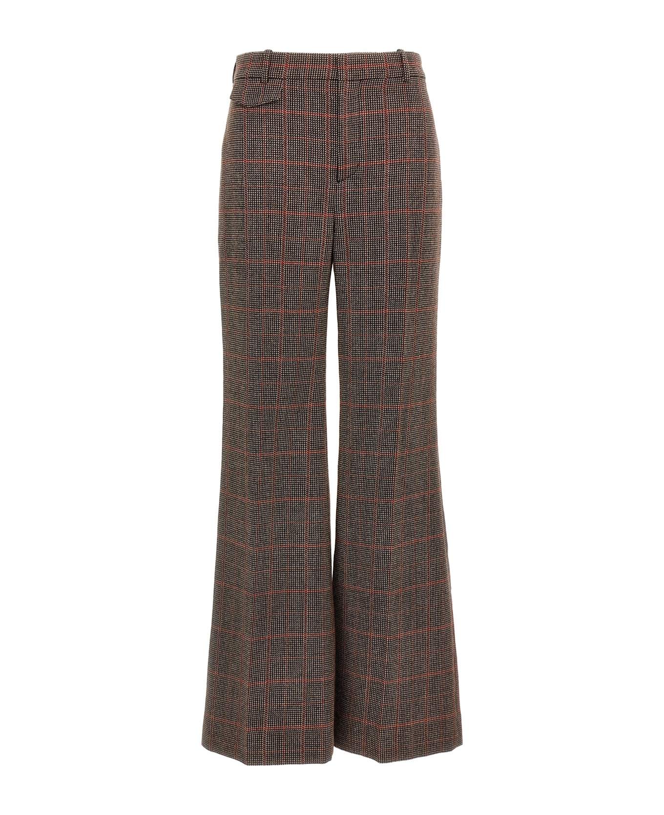 Check Wool Pants - 1