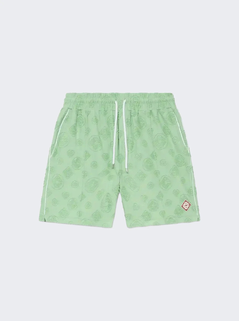Towelling Monogram Short Green - 1