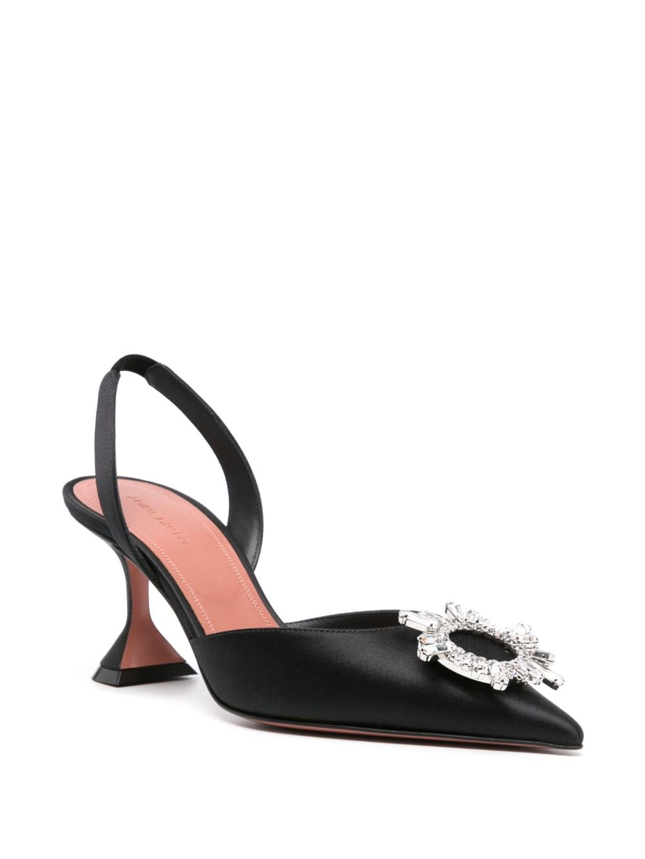 Begum 70mm satin slingback pumps - 2