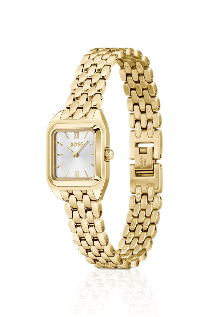 BOSS GOLD-EFFECT WATCH WITH SILVER-WHITE DIAL outlook