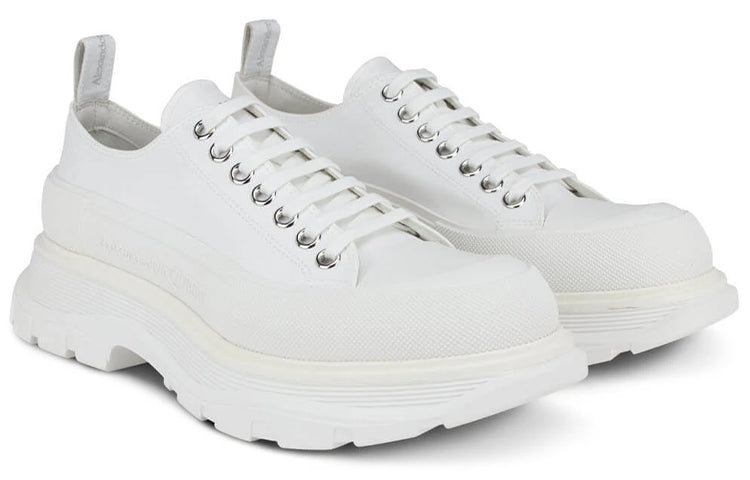 Alexander McQueen Tread Slick Lace Up Sneakers 'White' 604257W4L329000 - 3