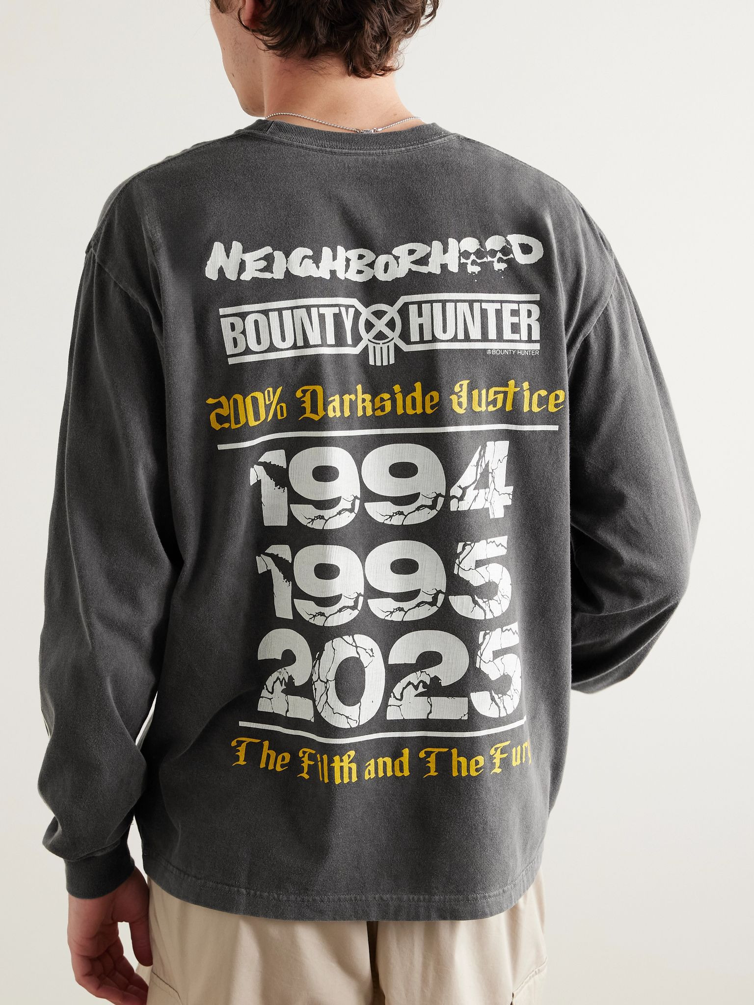 + Bounty Hunter Printed Cotton-Jersey T-Shirt Black - 3