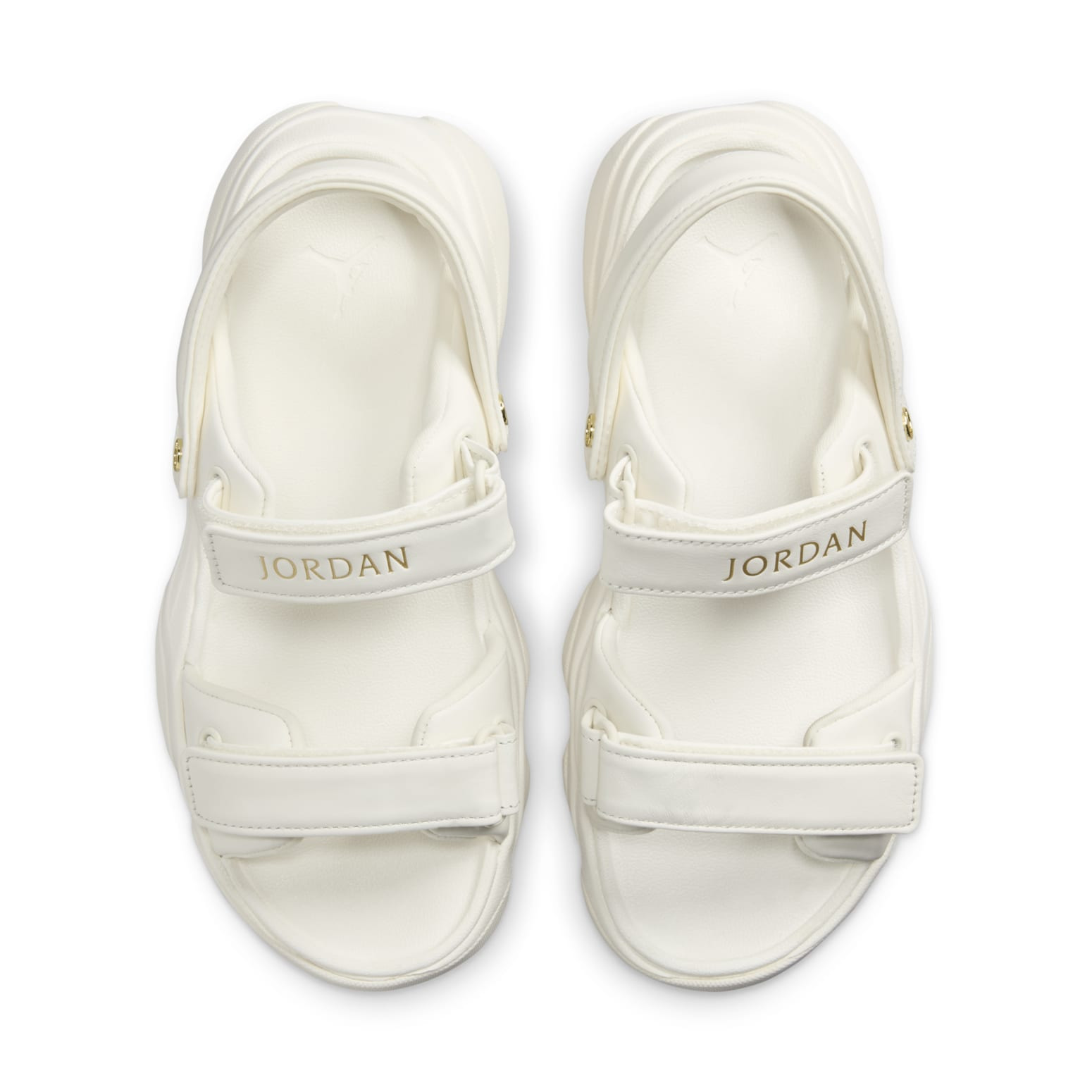 (WMNS) Air Jordan Deja Sandal 'Sail Metallic Gold' FN5036-100 - 3