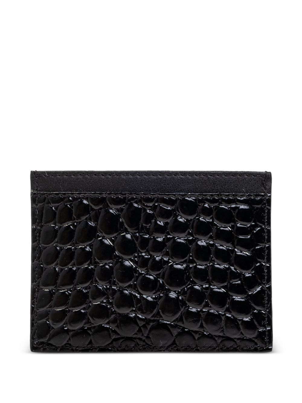 crocodile-embossed card holder - 2