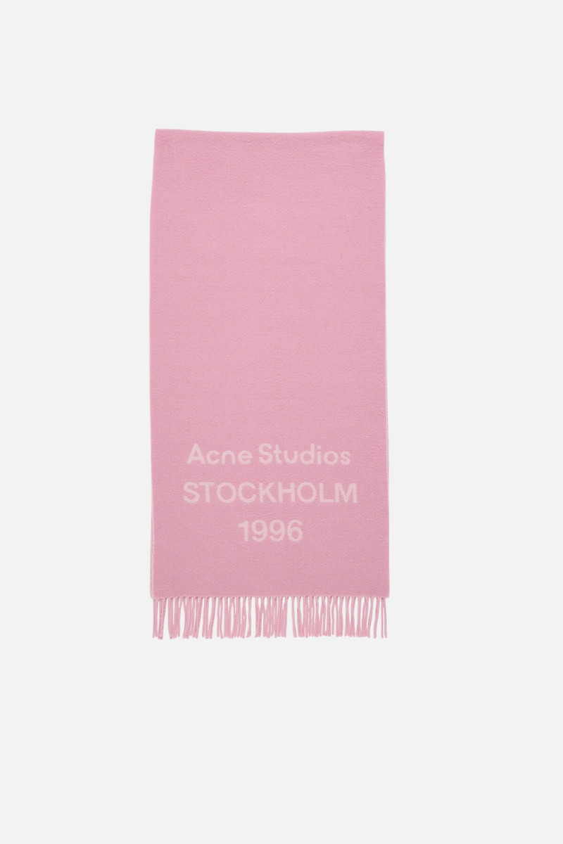 Logo scarf - Wide - Cotton candy pink 1