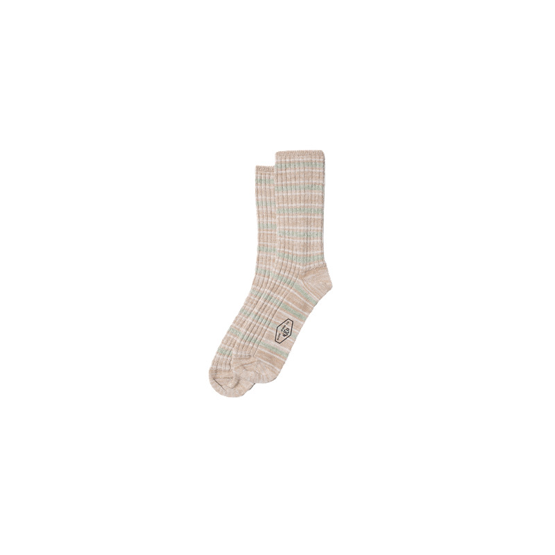Chunky Sock Allover Stripe Beigemelange - 2