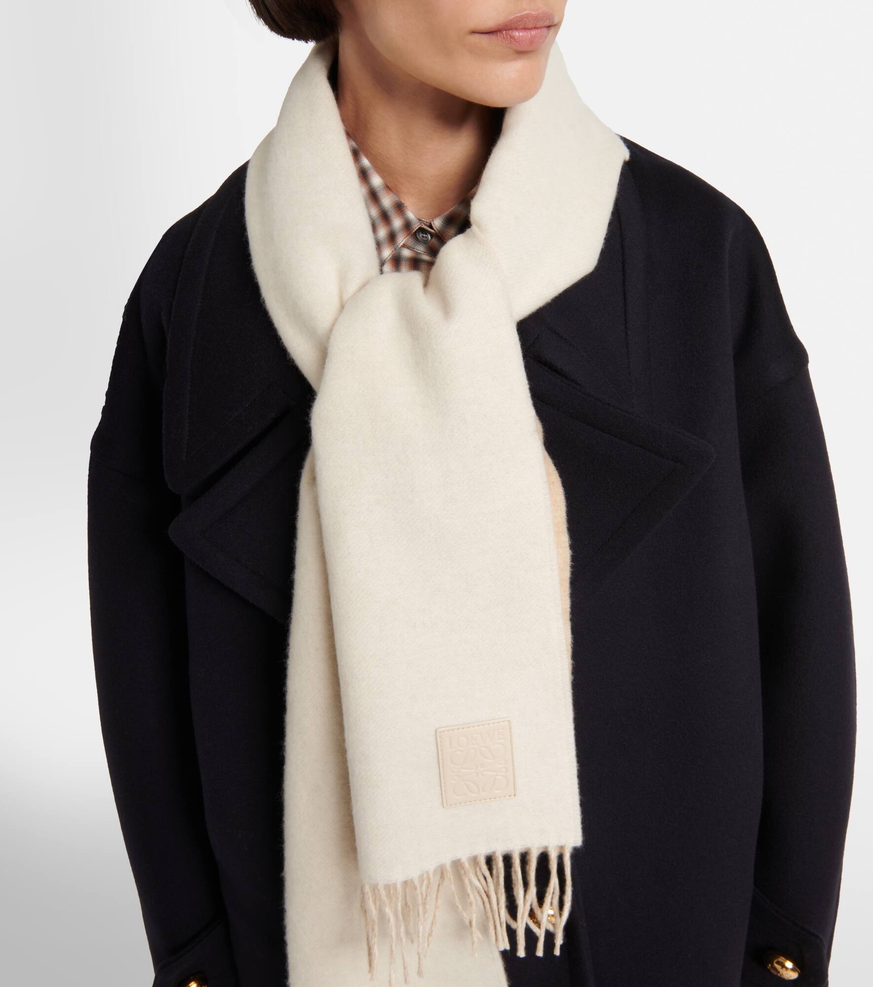 Wool and cashmere scarf - 2