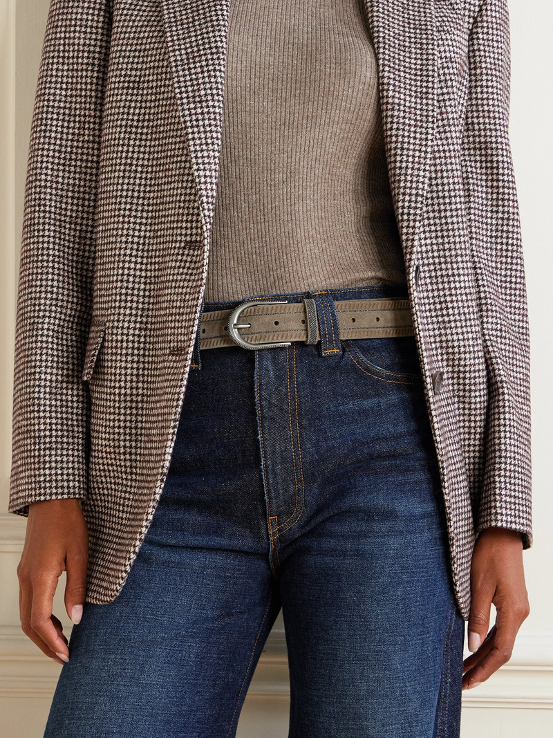 Brunello Cucinelli Embellished Suede Belt outlook