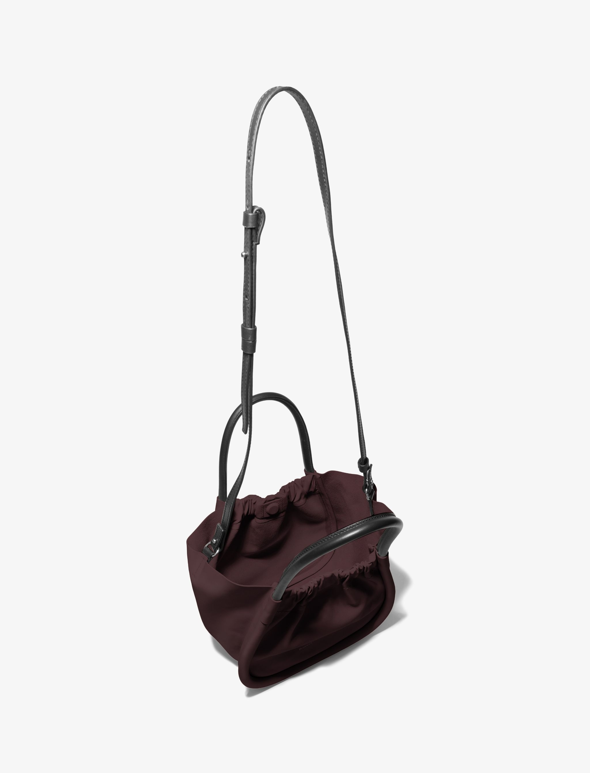 Small Ruched Crossbody Tote - 5