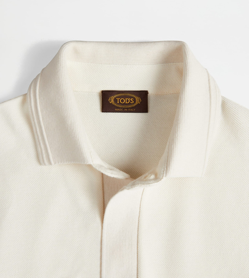POLO SHIRT IN PIQUET - WHITE 3