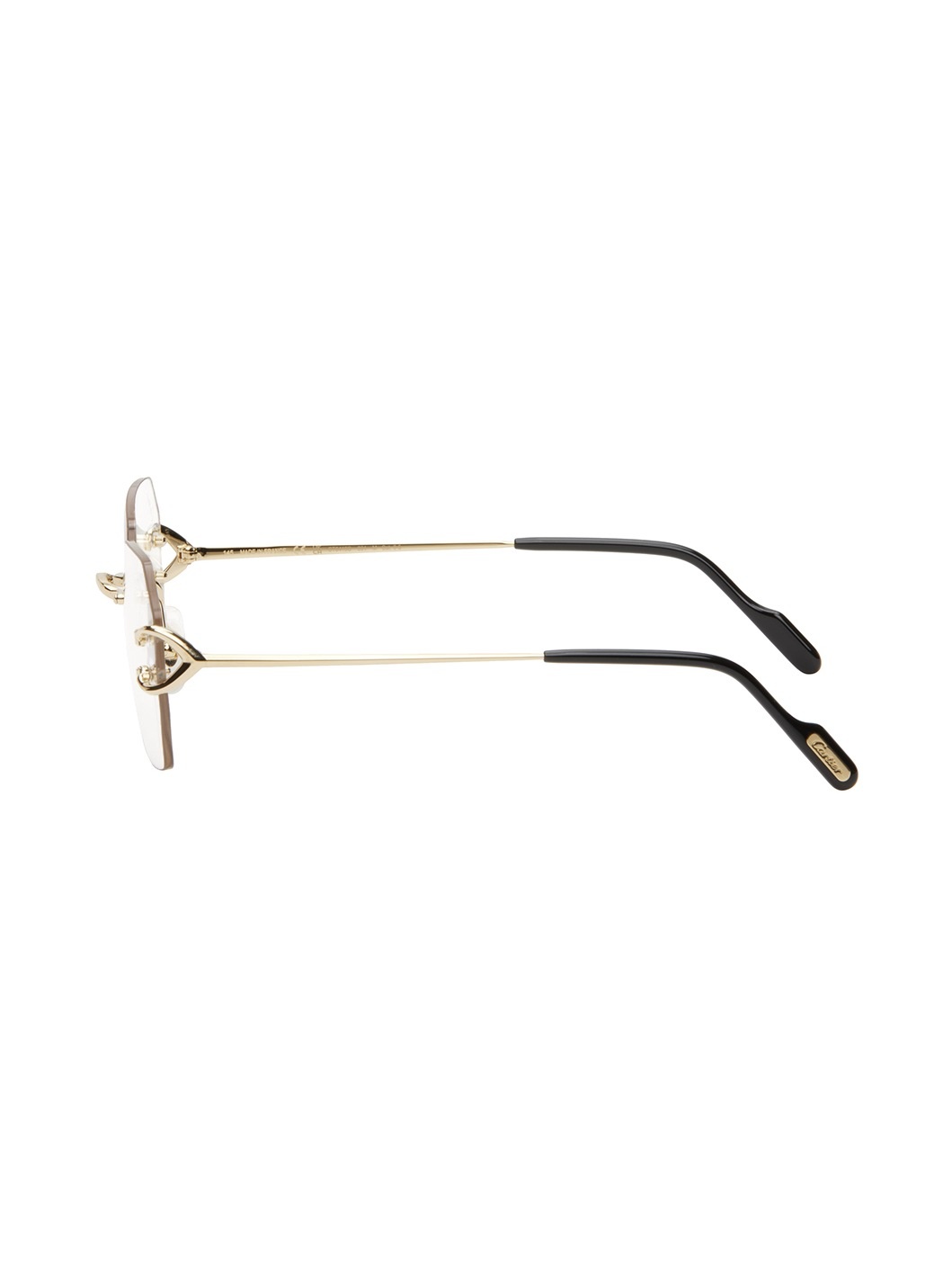 Gold Rimless Glasses - 3