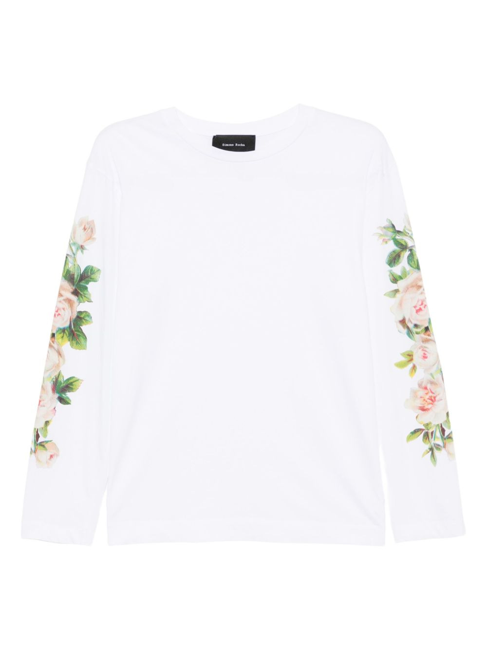 floral-print T-shirt - 1