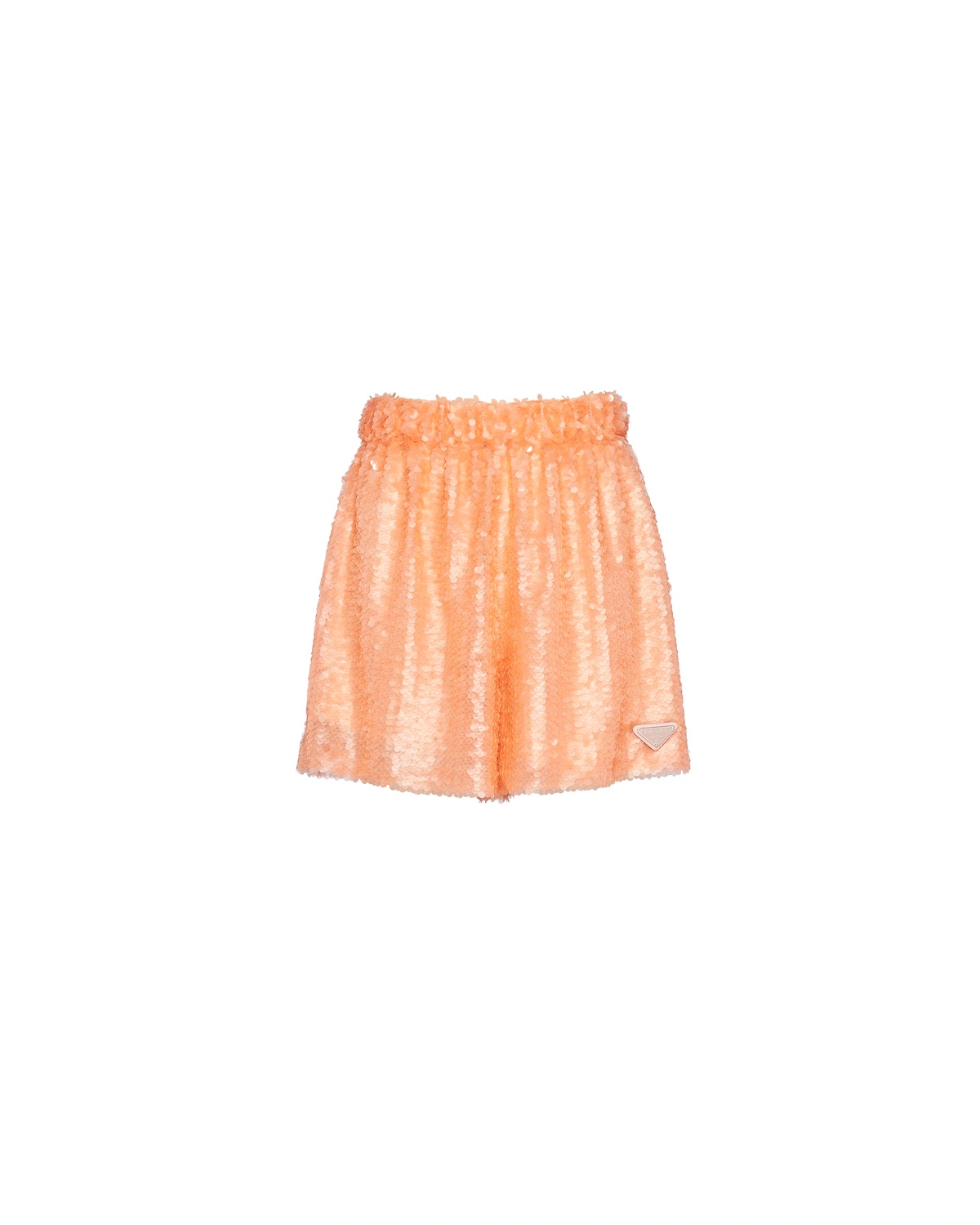 Sequin-embroidered chiffon shorts - 1