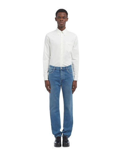 Prada Organic denim five-pocket trousers outlook