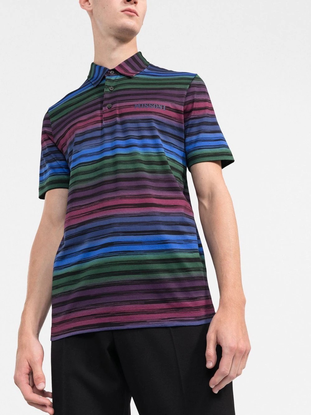 striped polo shirt - 3