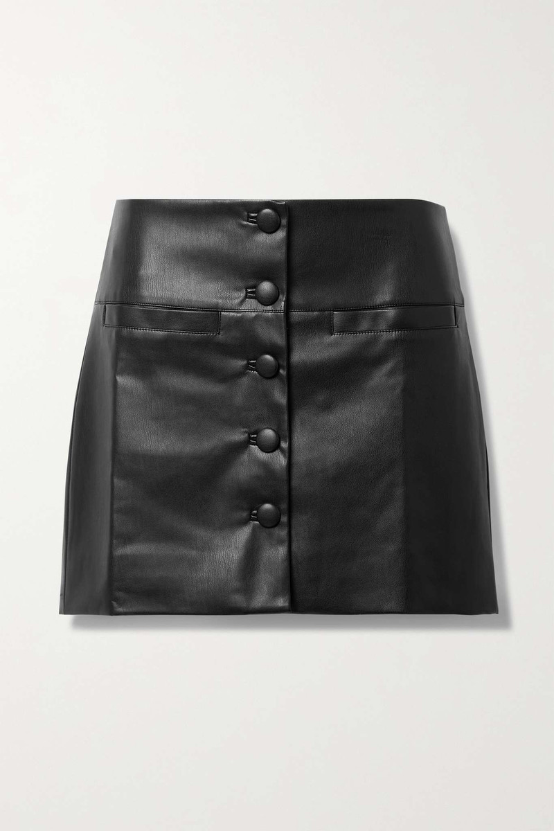 Faux leather mini skirt 1