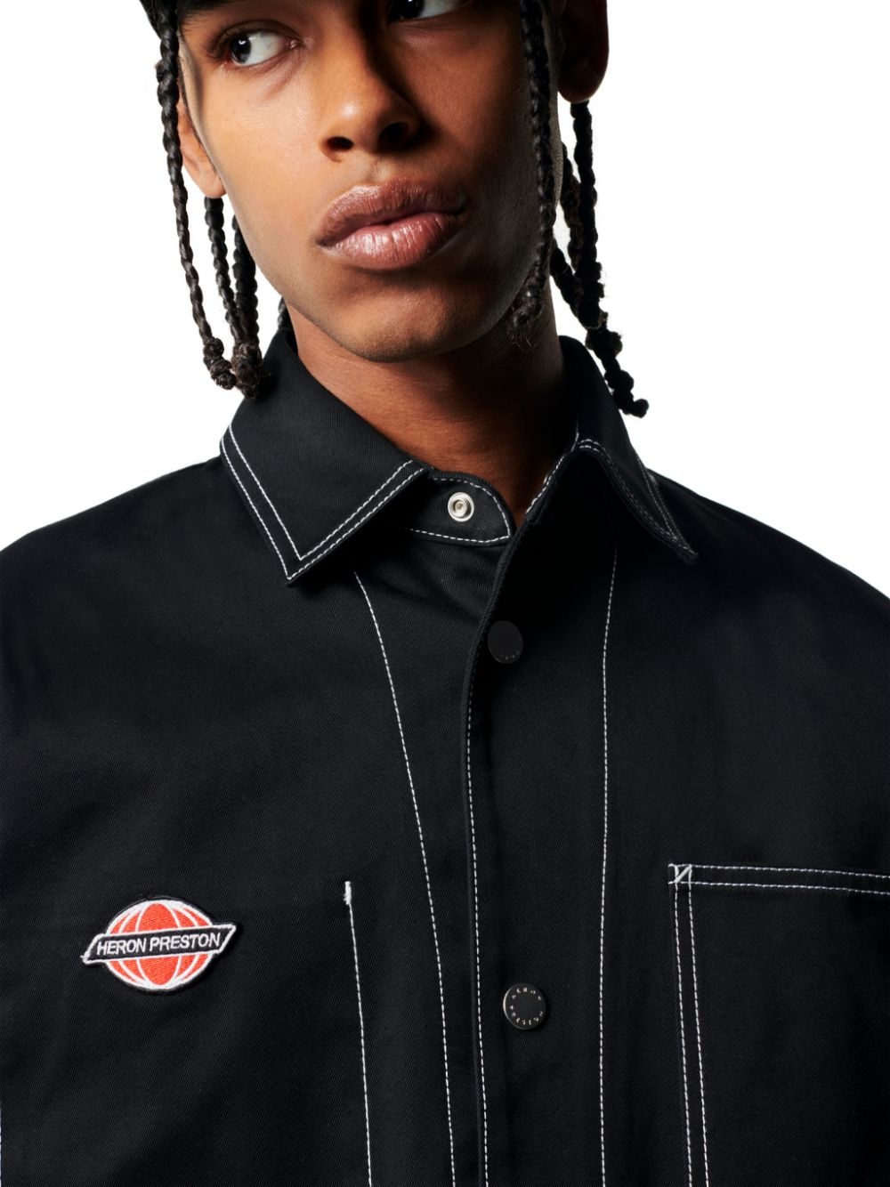 White Stitch Ghost Pocket Jkt - 5