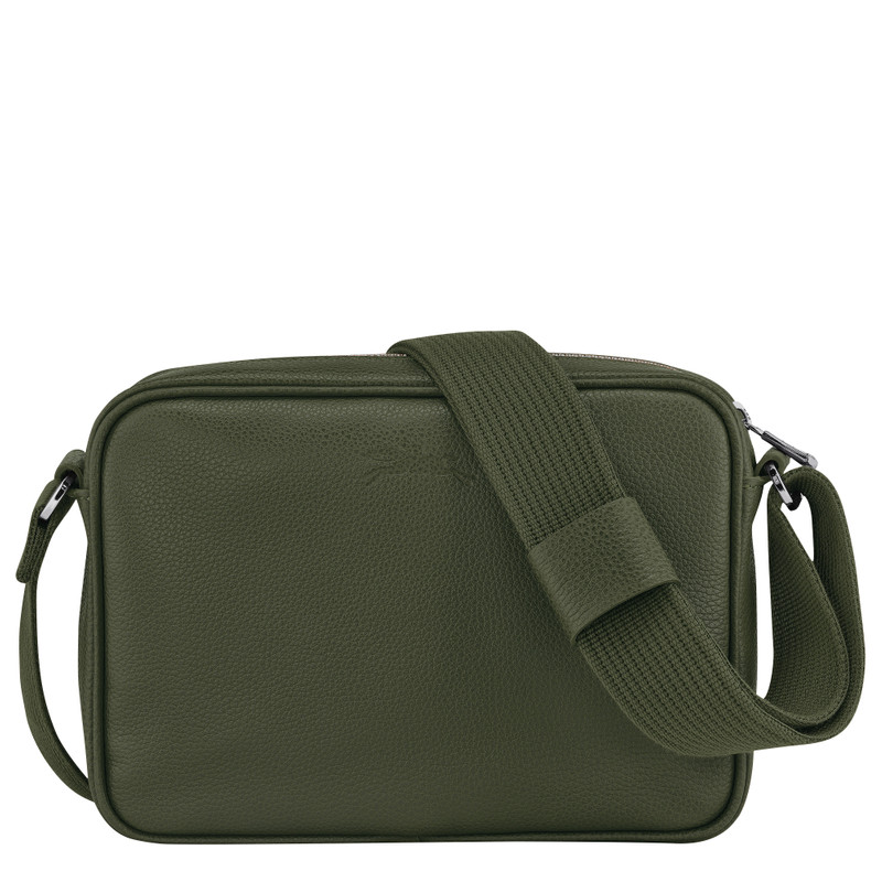Le Foulonné S Camera bag Khaki - Leather 3