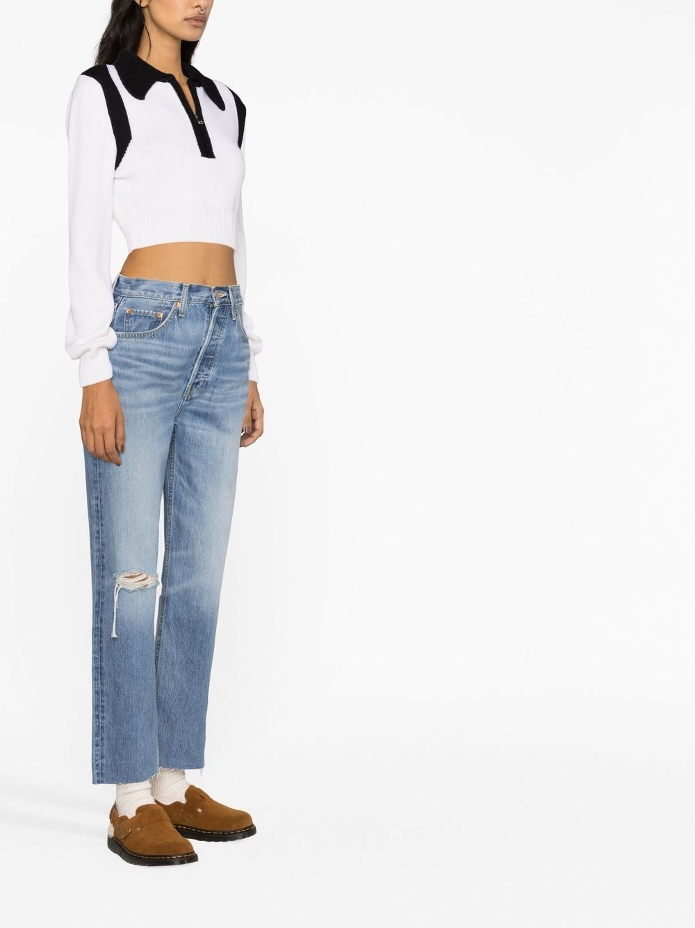 '70s Ultra Rise cropped jeans - 4