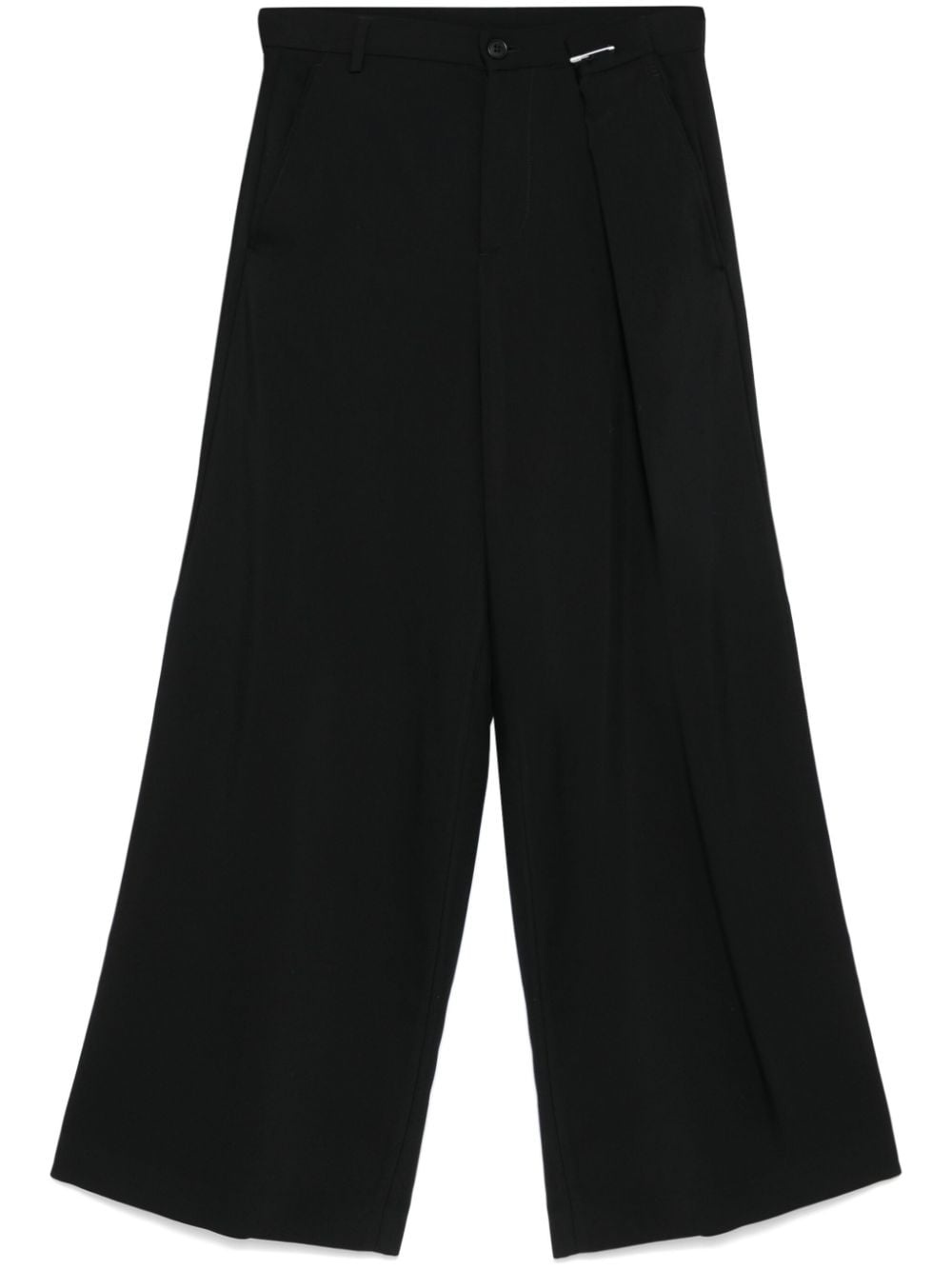 pleat-detail trousers - 1