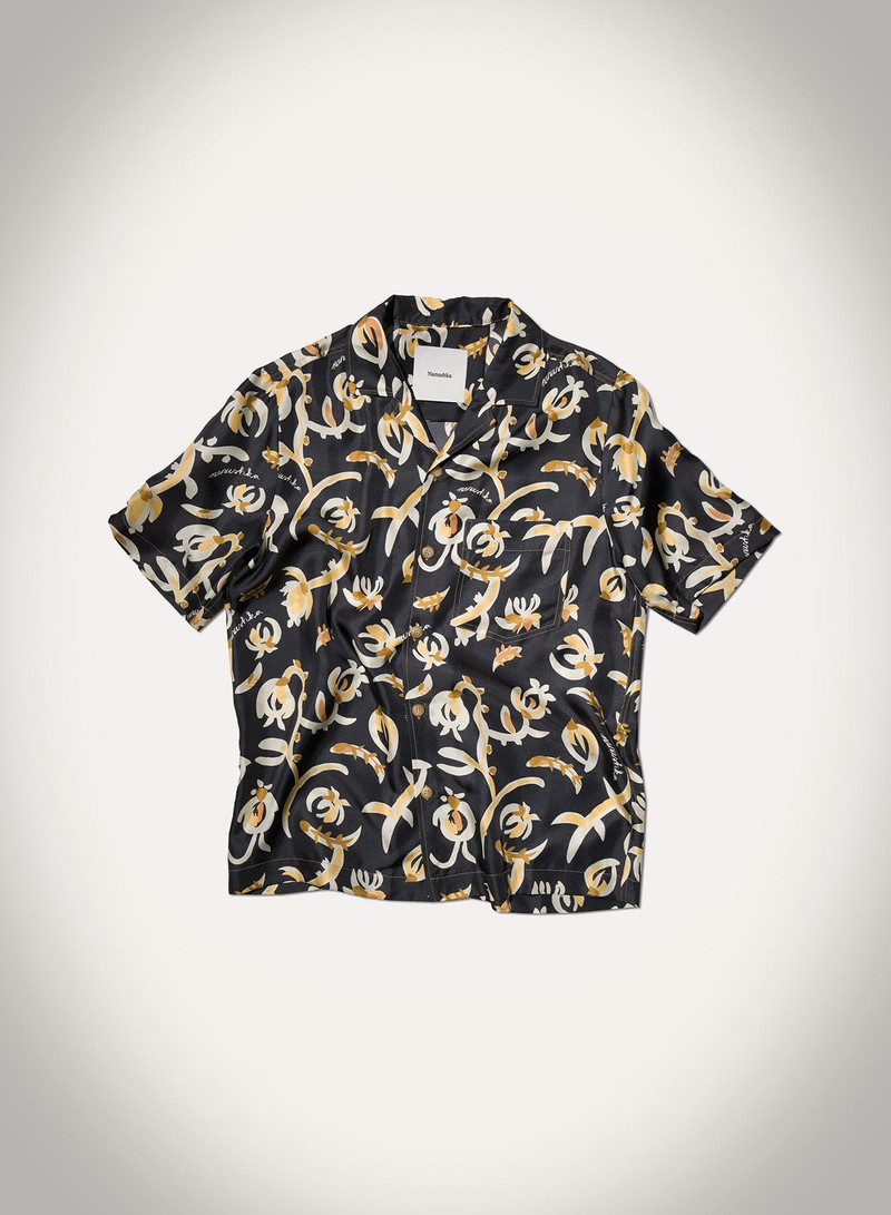 Printed Silk Twill Shirt 1