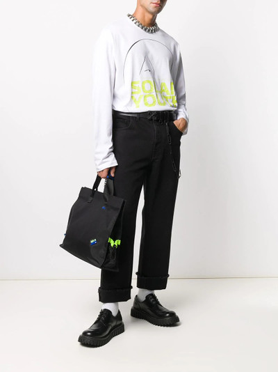 Raf Simons Solar Youth print long-sleeved T-shirt outlook