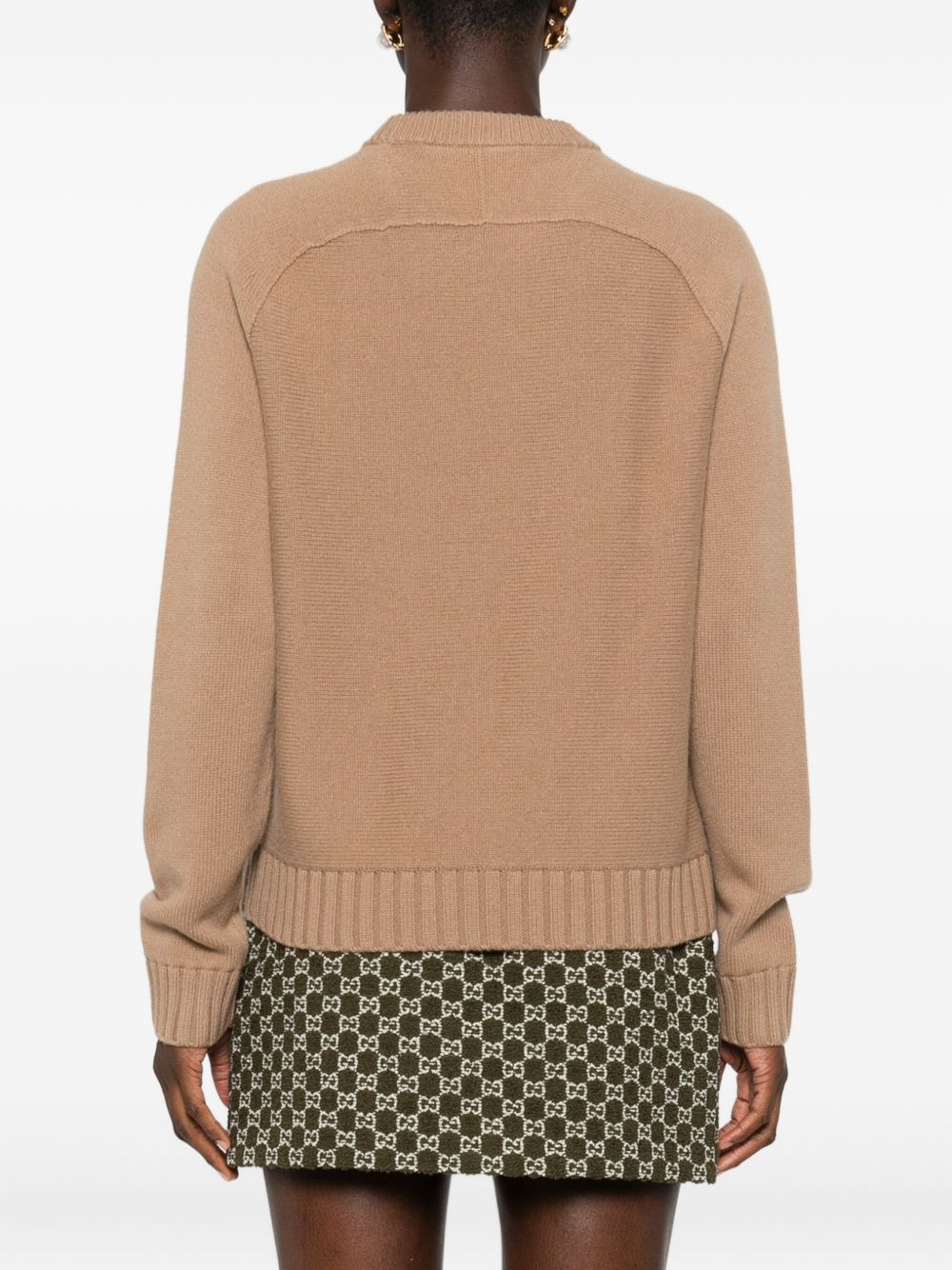 cable-knit long-sleeves sweater - 4