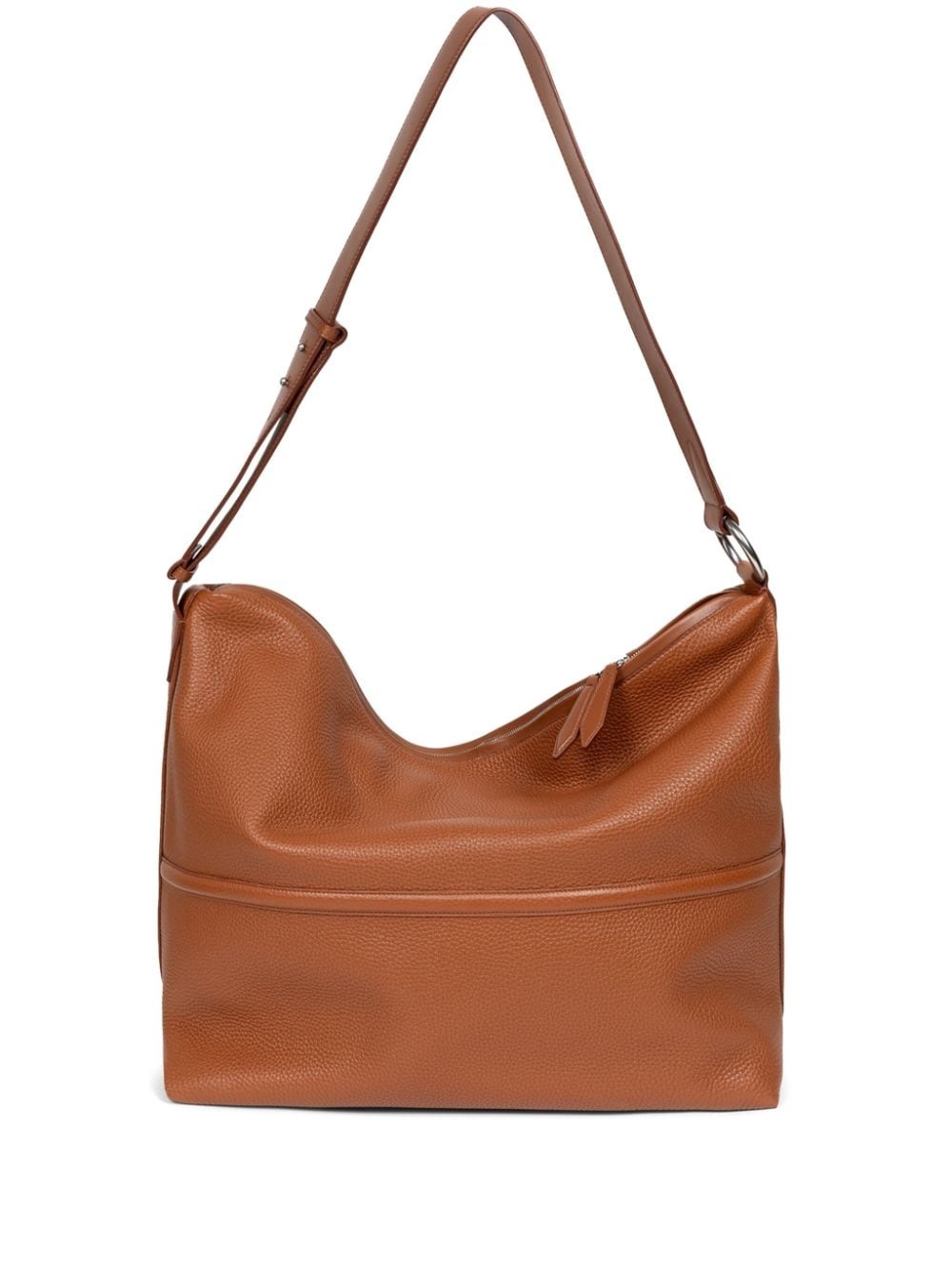 slouchy leather tote bag - 1