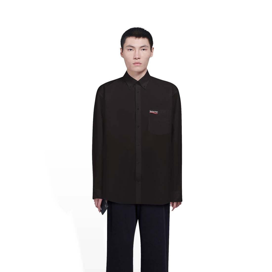 Men's Political Campaign Shirt in Black - 5