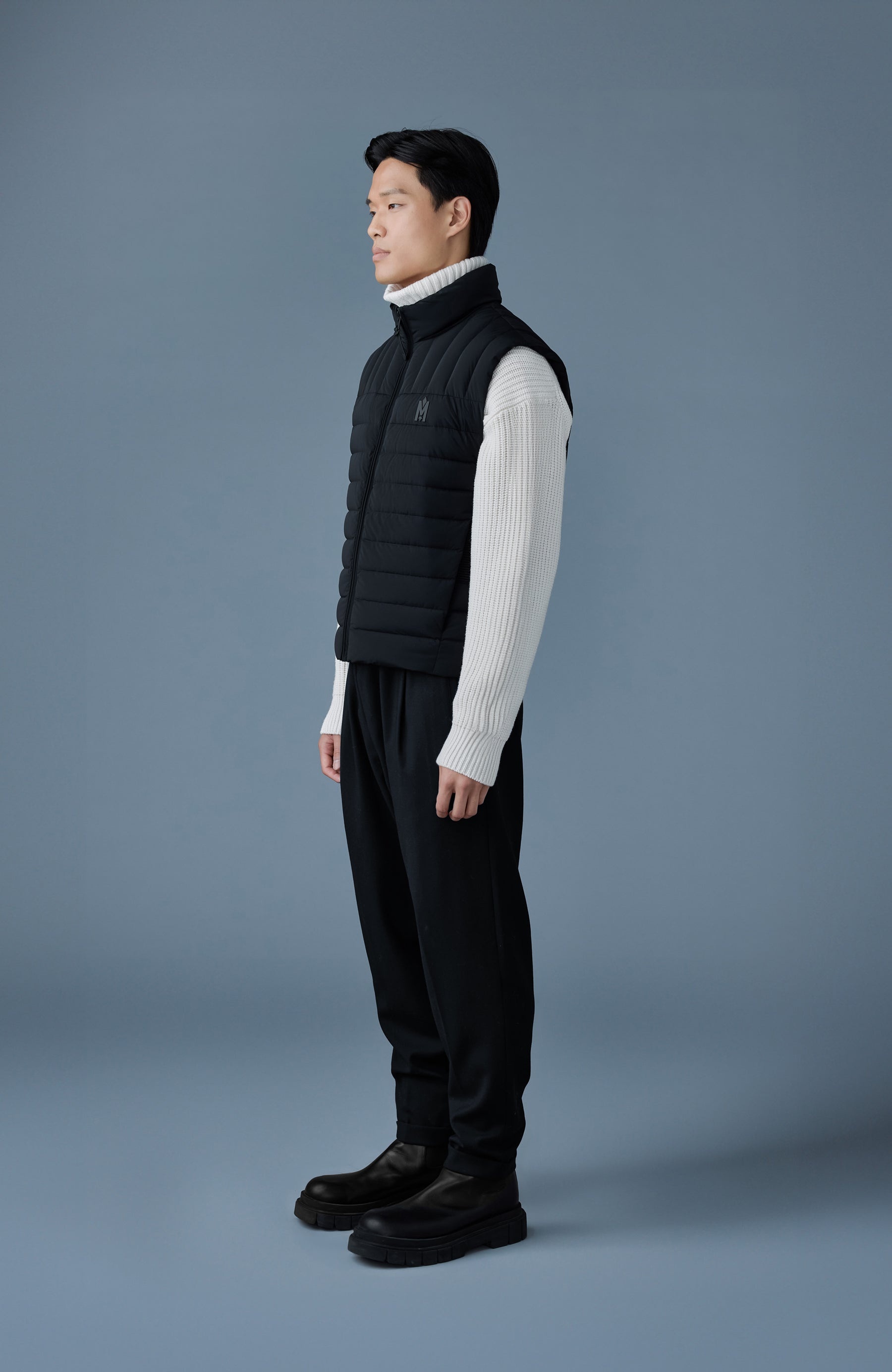 TITUS Perpendicular channel quilt down vest - 3