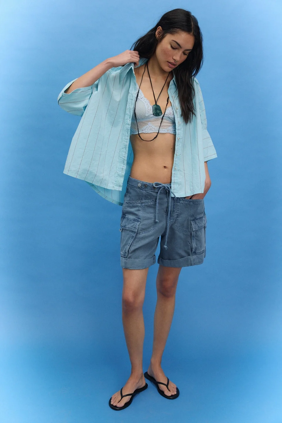 Frankie Washed Shorts - 1