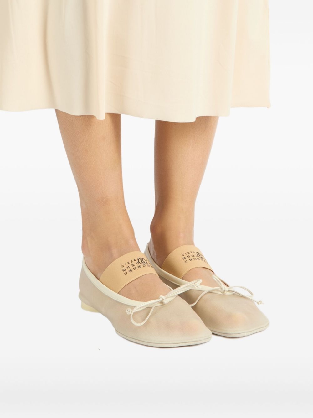 mesh ballerina shoes - 6