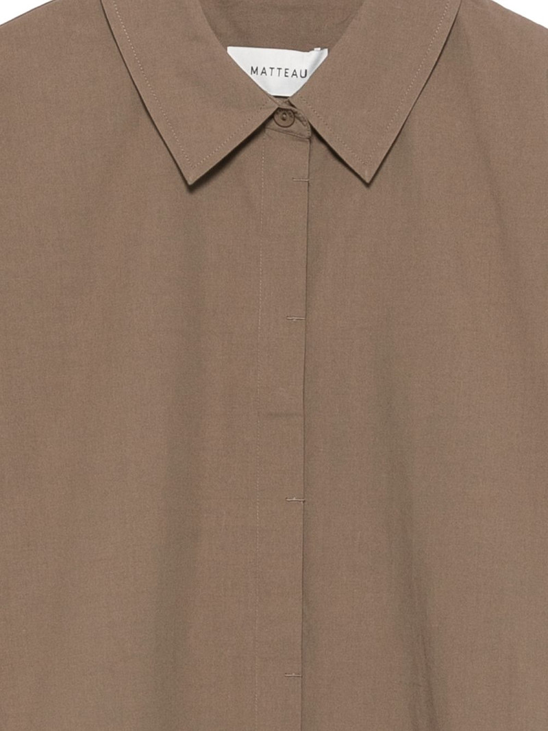 cap-sleeve concealed-button shirt 3
