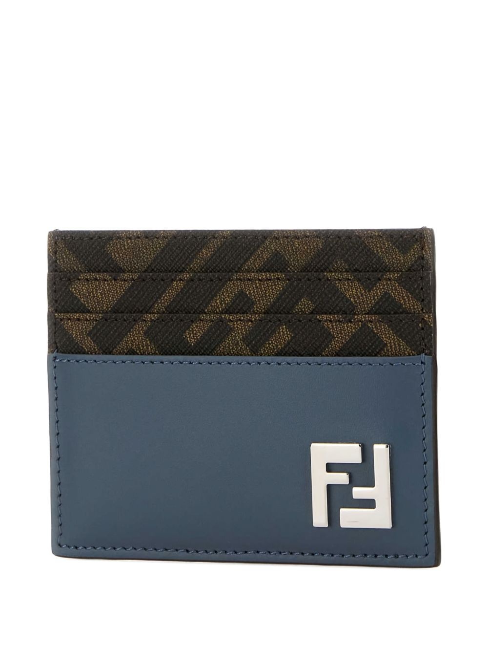 FF-motif leather cardholder - 3