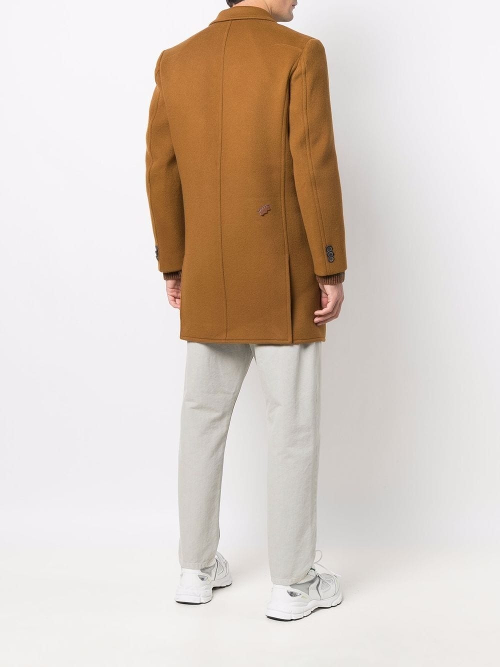 double-breasted tailored coat - 5