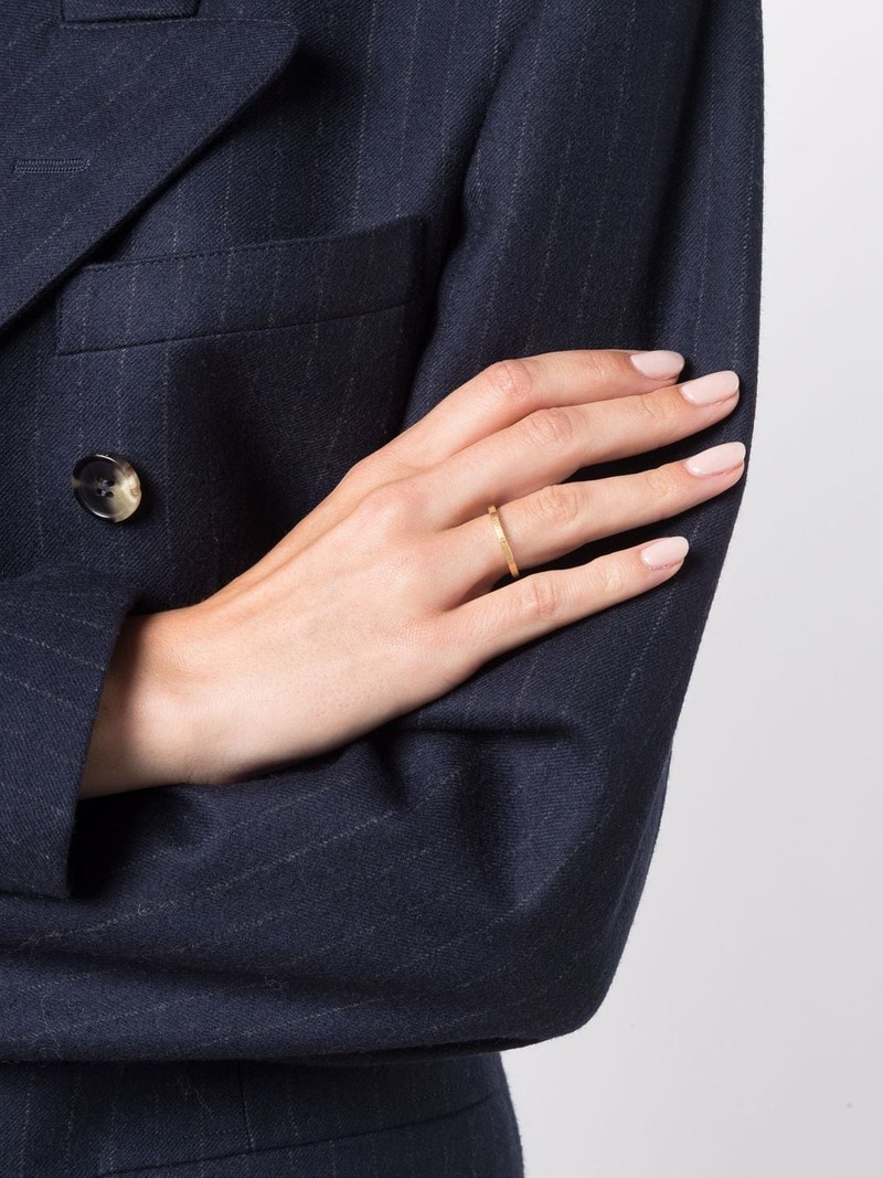 Maison Margiela engraved-number ring outlook