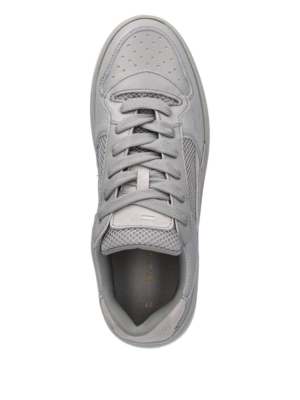 leather-panelled sneakers - 4