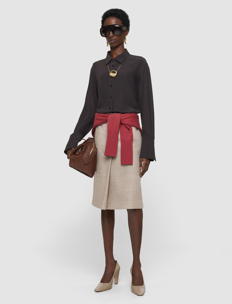 JOSEPH Joe Crepe de Chine Silk Blouse outlook