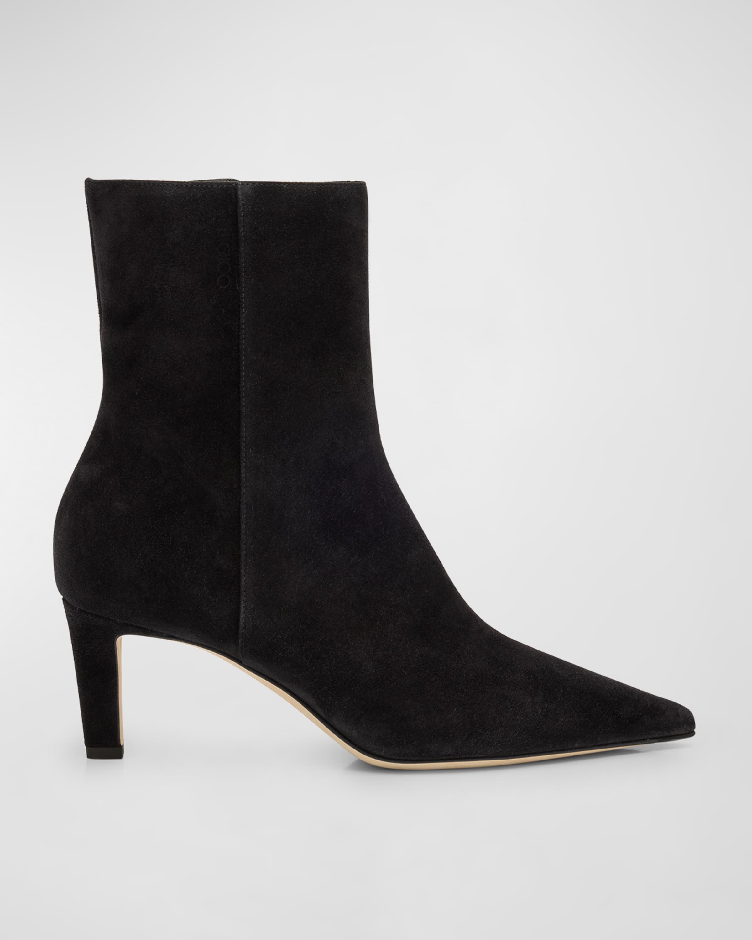 Alizze Suede Ankle Booties - 1